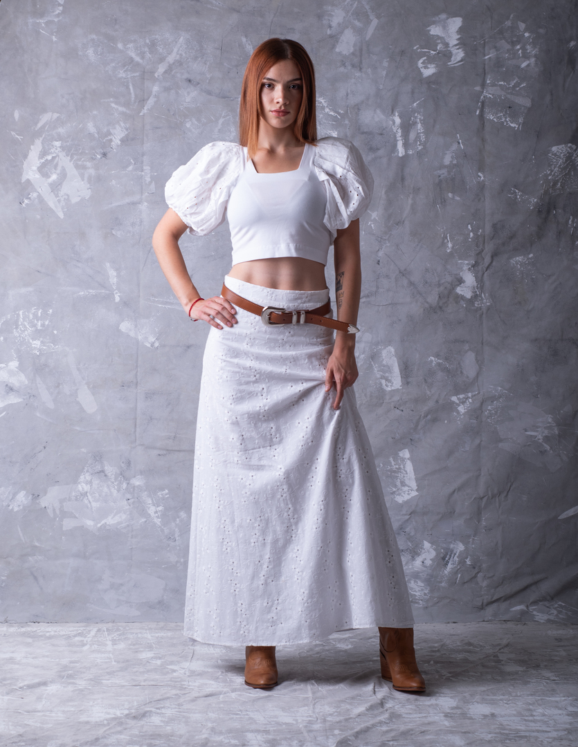 Maxi Falda Broderie (sin Stock)
